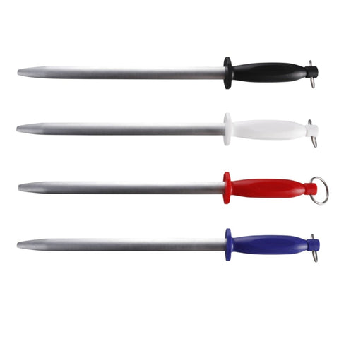 J.West 12"/30cm Professional Butcher’s Sharpening Steel - Ultra Fine Cut Oval JP11