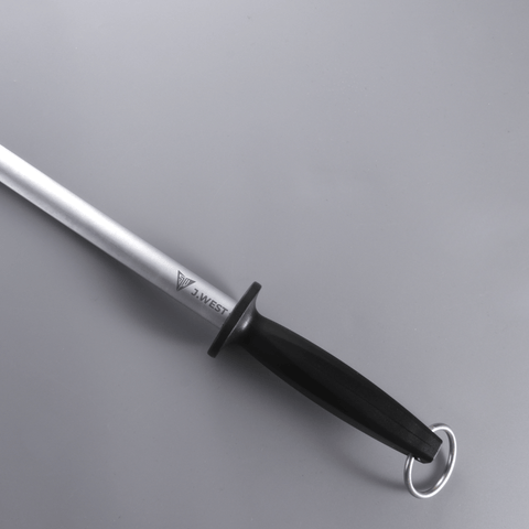 J.West 12"/30cm Professional Butcher’s Sharpening Steel - Ultra Fine Cut Oval JP12