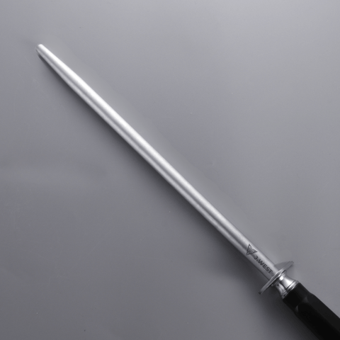 J.West 12"/30cm Professional Butcher’s Sharpening Steel - Ultra Fine Cut Round JA14