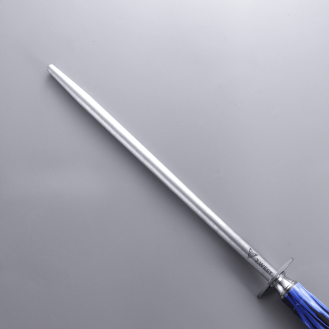 J.West 12"/30cm Professional Butcher’s Sharpening Steel - Ultra Fine Cut Round JA15