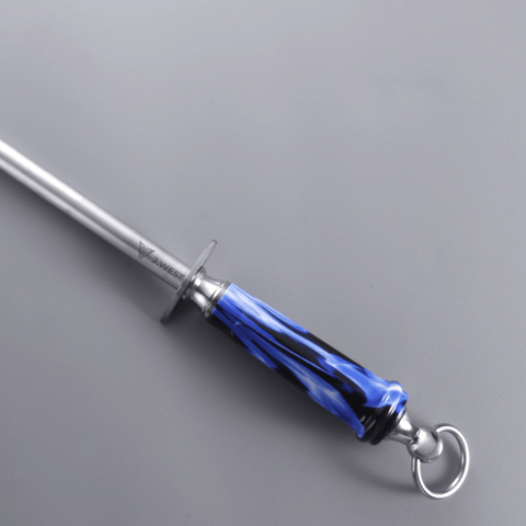 J.West 12"/30cm Professional Butcher’s Sharpening Steel - Ultra Fine Cut Round JA15