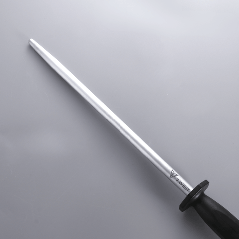 J.West 12"/30cm Professional Butcher’s Sharpening Steel - Ultra Fine Cut Round JP11