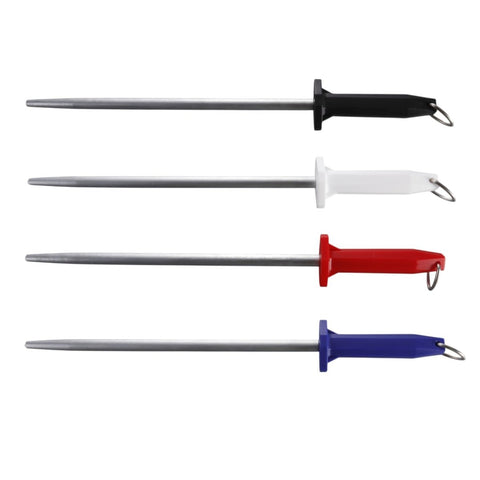 J.West 12"/30cm Professional Butcher's Sharpening Steel - Ultra Fine Cut Round JP13