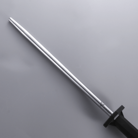 J.West 12"/30cm Professional Butcher's Steel Polished Honing Steel Round JP13