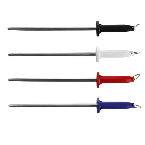 J.West 12"/30cm Professional Butcher's Steel Polished Honing Steel Round JP13