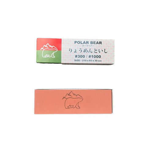 NANIWA Polar BearJapanese  Knife Sharpening Stone Combination #300/#1000 NAK-K3-10
