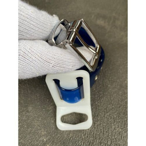 NEW BUTCHER KNIFE POUCH D-BONE QUAD 10" & BELT 140 CM FLEXIBLE CUT-TO-FIT BLUE