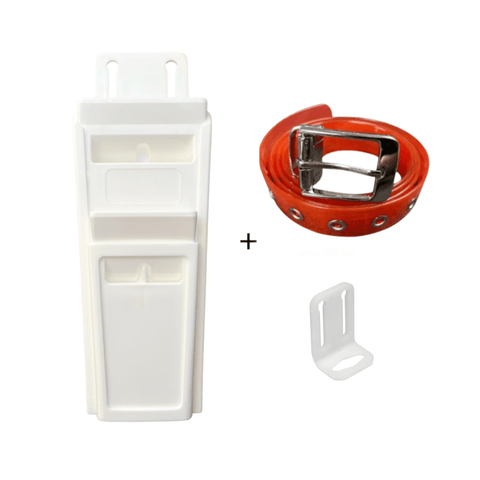 NEW BUTCHER KNIFE POUCH D-BONE QUAD 10" & BELT 140 CM FLEXIBLE CUT-TO-FIT RED