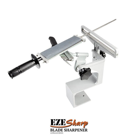 New Butchers EZESharp Blade Sharpener Adjustable Angle Knife Sharpener Flip-Over