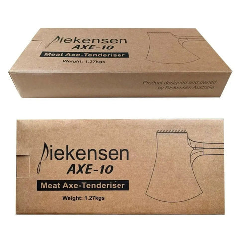 Stainless Steel Axe and Meat Tenderiser Silver Blue Handle AllYourBlades