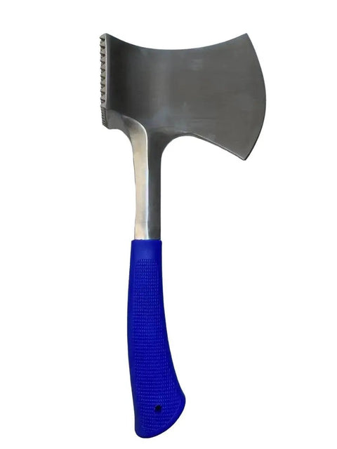Stainless Steel Axe and Meat Tenderiser Silver Blue Handle AMT - 01