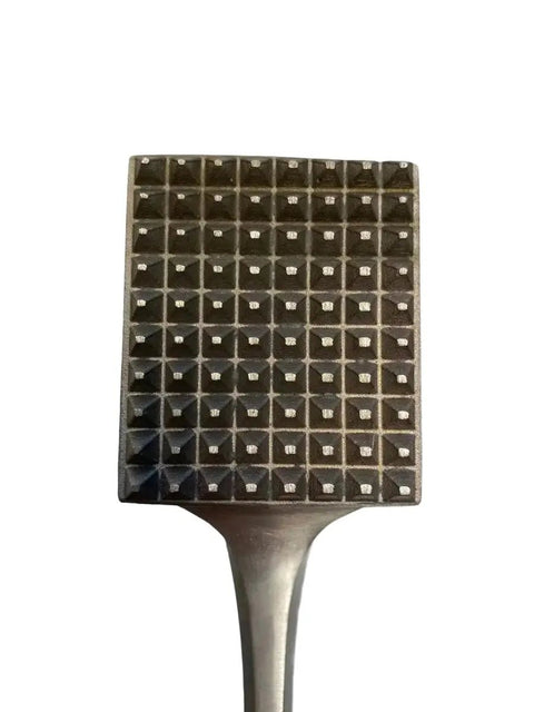 Stainless Steel Axe and Meat Tenderiser Silver Blue Handle AMT - 01