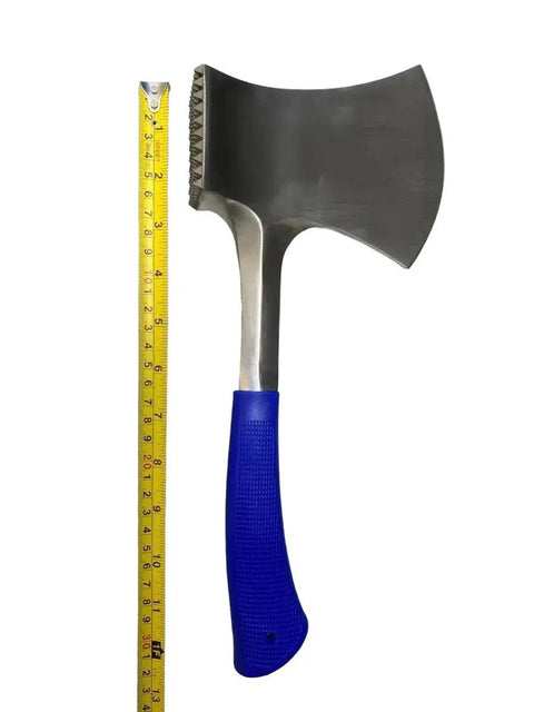 Stainless Steel Axe and Meat Tenderiser Silver Blue Handle AMT - 01