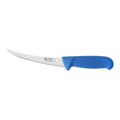Victory 2PCS Pro Grip 6" Curved  Butchers Boning Knife & Flexible Boning Knife