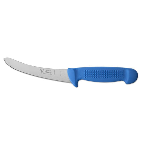Victory Knives Butchers 5" Curved Boning Knife Rounded Tip 13cm Blue