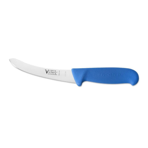 Victory Knives Butchers 5" Curved Boning Knife Rounded Tip 13cm Blue