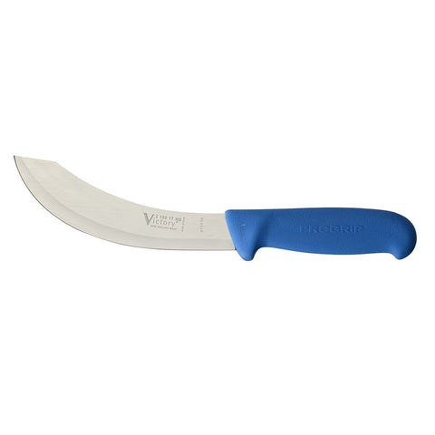 Victory Knives Skinning Knife Hollow Ground 17cm German Stainless Steel Blue