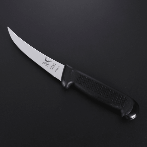 Vorn Antlorex 4PCS Farm German Steel Butcher Knife Set with 12" Sharpening Steel & Canvas Wrap
