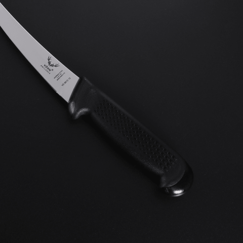 Vorn Antlorex 5" Curved Stiff Boning Knife Set (6-Pack) - Professional Butcher Deboning Knives， 13cm German Stainless Steel