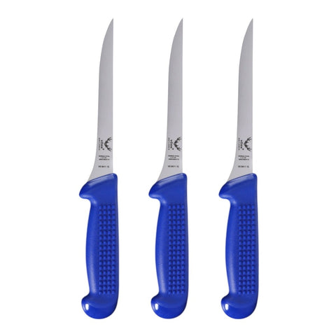 Vorn Antlorex Butchers 6" Straight Flexible Taper Filleting Knife Set of 3 – 15cm
