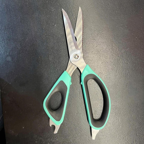 Professional Butcher Poultry Shears Stainless Steel Kitchen Poultry Scissors Green